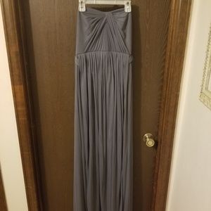 Pewter Grey David's Bridal Bridesmaid Dress